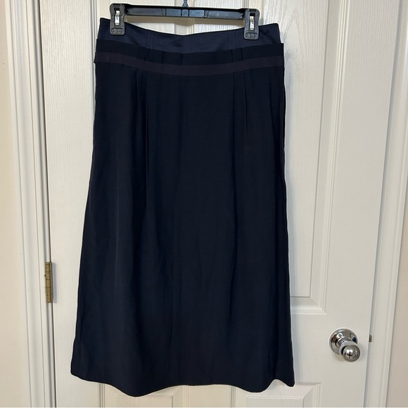 Vince Belted Midi Skirt in Coastal Size 6 - Picture 8 of 10